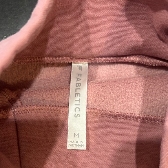 Fabletics Rose Pink Mock Neck Pullover Sweater - Picture 2 of 6